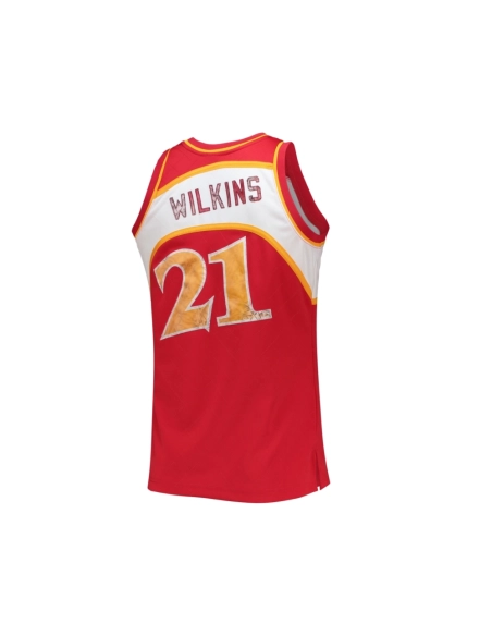 Mens Atlanta Hawks Dominique Wilkins Red 1986 87 Hardwood Classics NBA 75th Anniversary Diamond Swingman Jersey,Atlanta Hawks,NB