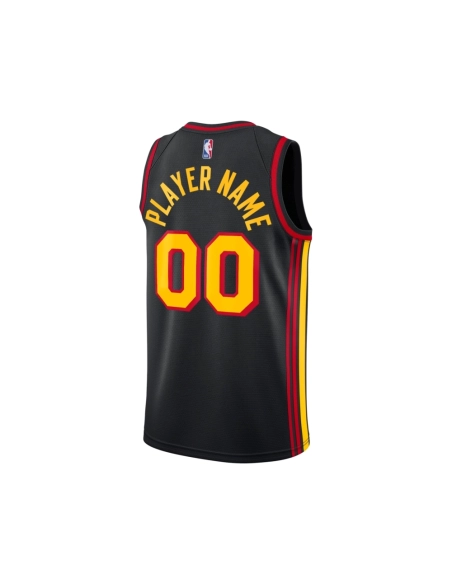 Mens Atlanta Hawks Black Swingman Custom Jersey - Statement Edition,Atlanta Hawks,NBA,JERSEY with free shipping