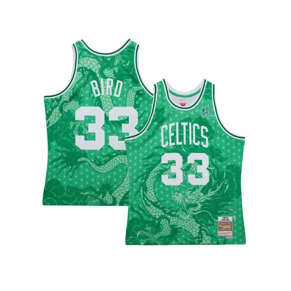 Mens Boston Celtics Larry Bird Kelly Green 1985 86 Hardwood Classics Asian Heritage 6.0 Swingman Throwback Player Jersey,Boston 