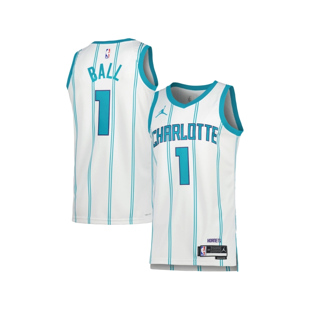 Unisex Charlotte Hornets LaMelo Ball White Swingman Jersey - Association Edition,Charlotte Hornets,NBA,JERSEY with free shipping