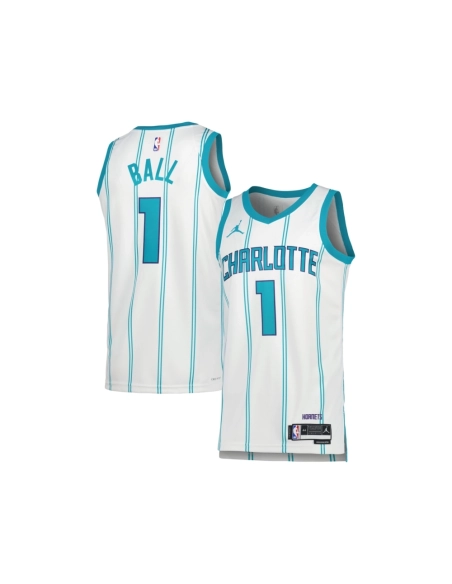 Unisex Charlotte Hornets LaMelo Ball White Swingman Jersey - Association Edition,Charlotte Hornets,NBA,JERSEY with free shipping