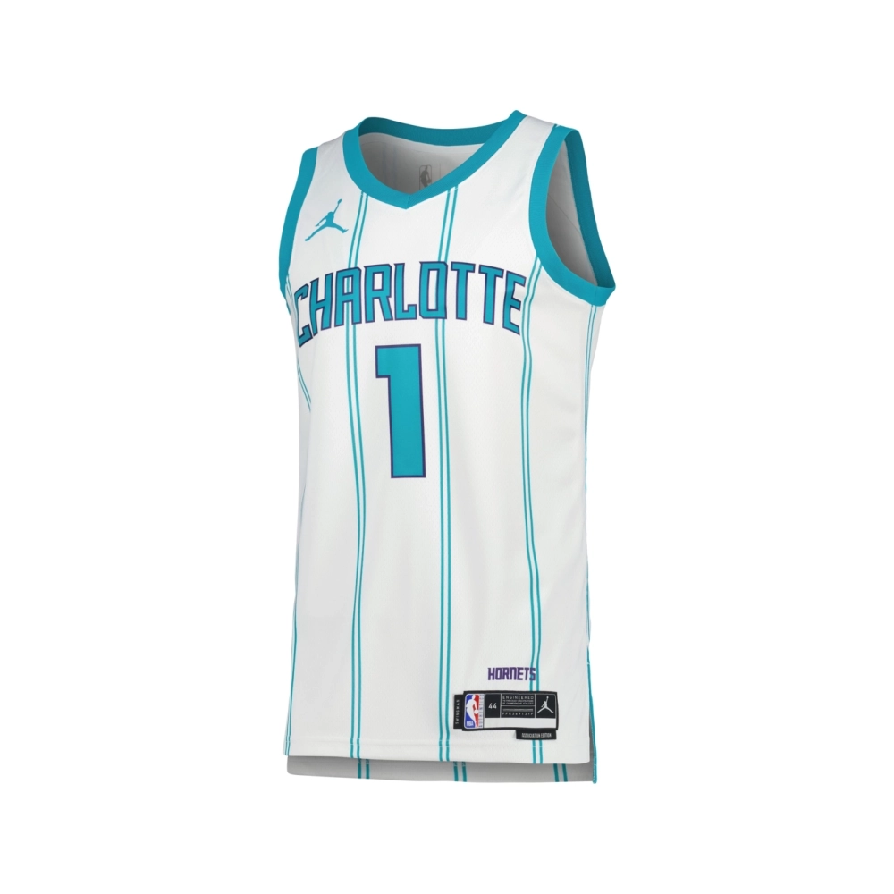 Unisex Charlotte Hornets LaMelo Ball White Swingman Jersey - Association Edition,Charlotte Hornets,NBA,JERSEY with free shipping