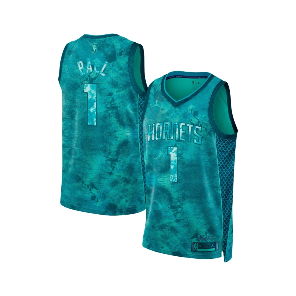 Unisex Charlotte Hornets LaMelo Ball Teal Select Series Swingman Jersey,Charlotte Hornets,NBA,JERSEY with free shipping