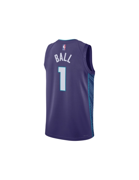 Unisex Charlotte Hornets LaMelo Ball Purple Swingman Jersey - Statement Edition,Charlotte Hornets,NBA,JERSEY with free shipping