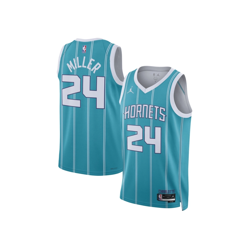 Unisex Charlotte Hornets Brandon Miller Teal NBA Draft Swingman Jersey - Icon Edition,Charlotte Hornets,NBA,JERSEY with free shi