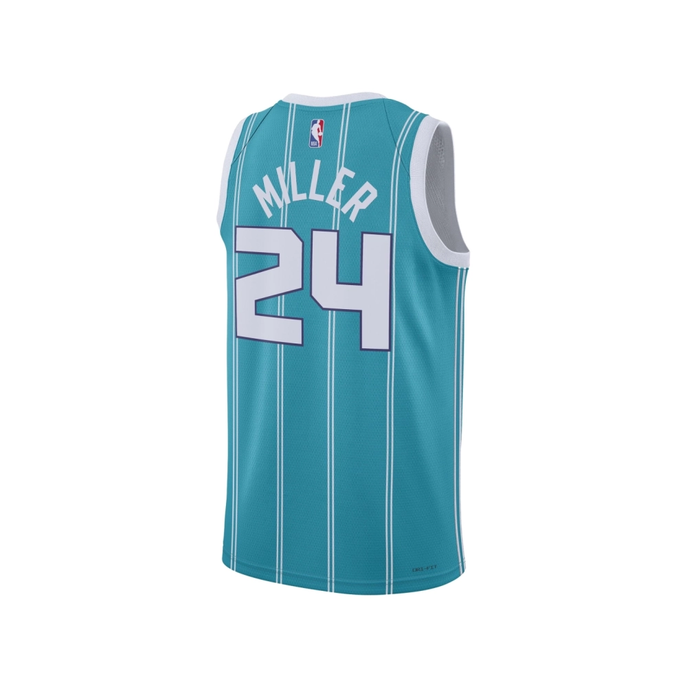 Unisex Charlotte Hornets Brandon Miller Teal NBA Draft Swingman Jersey - Icon Edition,Charlotte Hornets,NBA,JERSEY with free shi