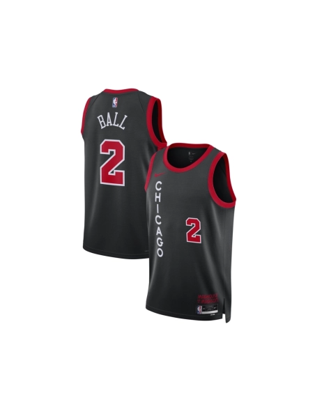 Unisex Chicago Bulls Lonzo Ball Black 2023 24 Swingman Jersey - City Edition,Chicago Bulls,NBA,JERSEY with free shipping