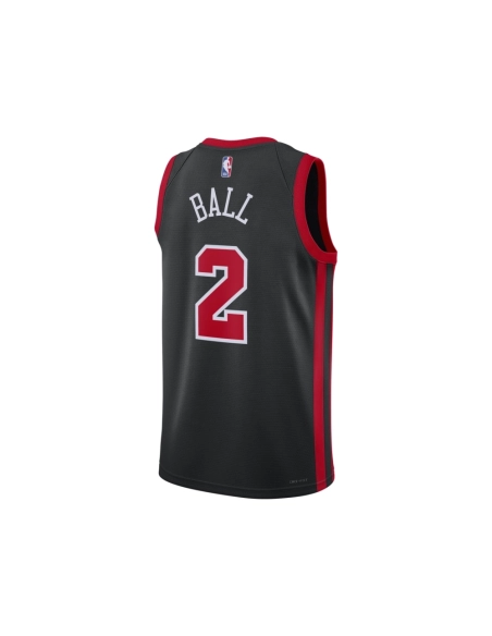Unisex Chicago Bulls Lonzo Ball Black 2023 24 Swingman Jersey - City Edition,Chicago Bulls,NBA,JERSEY with free shipping
