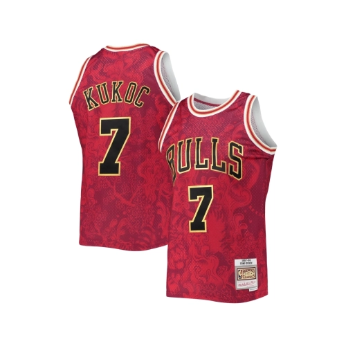 Mens Chicago Bulls Toni Kukoc Red Hardwood Classics 1997 98 Lunar New Year Swingman Jersey,Chicago Bulls,NBA,JERSEY with free sh
