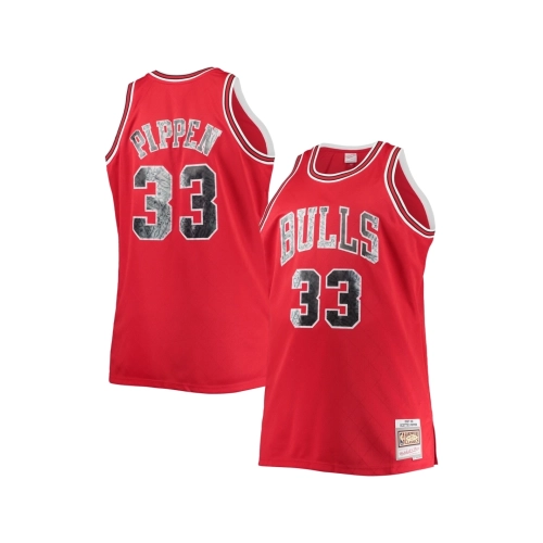 Mens Chicago Bulls Scottie Pippen Red Big Tall 1997 98 NBA 75th Anniversary Diamond Swingman Jersey,Chicago Bulls,NBA,JERSEY wit