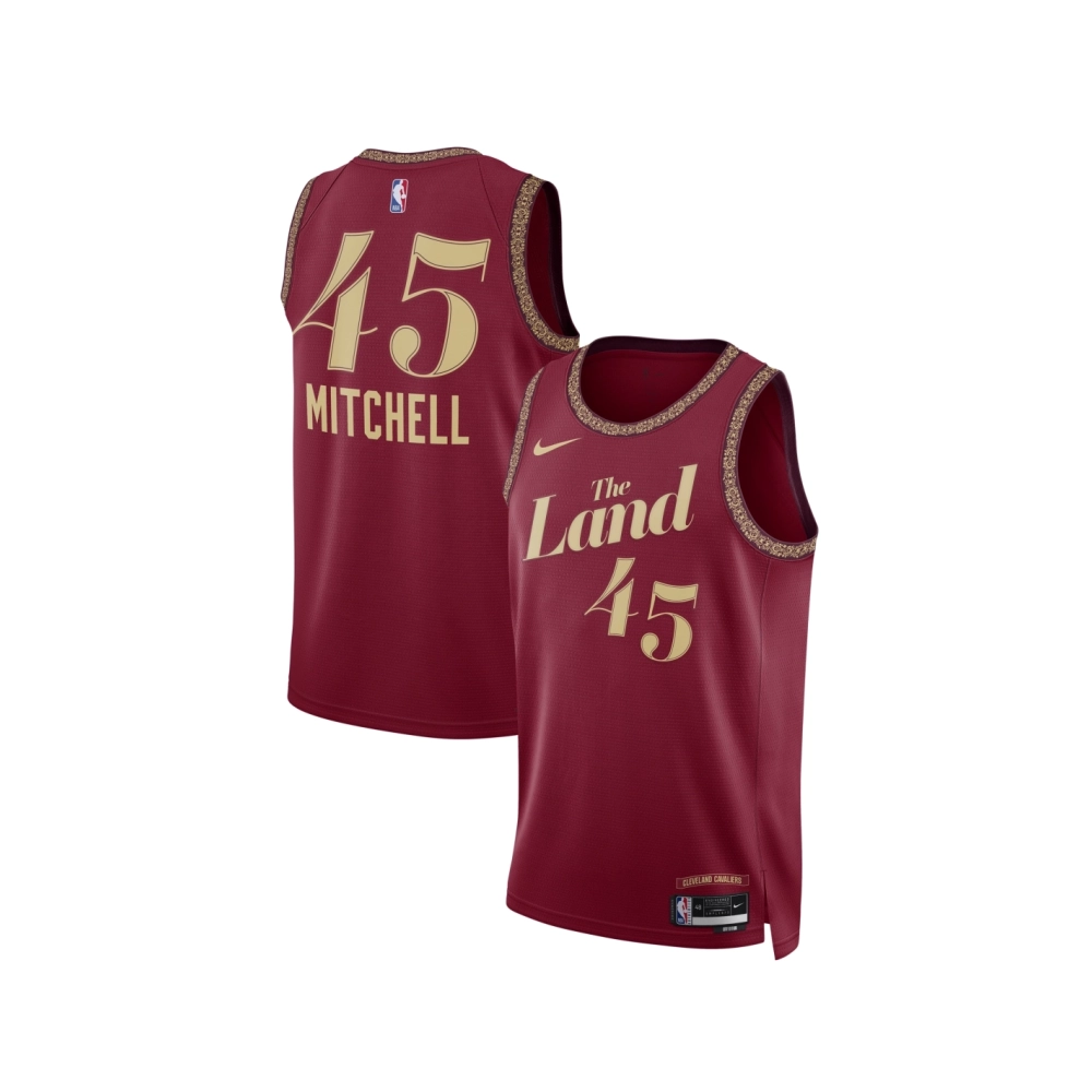 Unisex Cleveland Cavaliers Donovan Mitchell Wine 2023 24 Swingman Jersey - City Edition,Cleveland Cavaliers,NBA,JERSEY with free