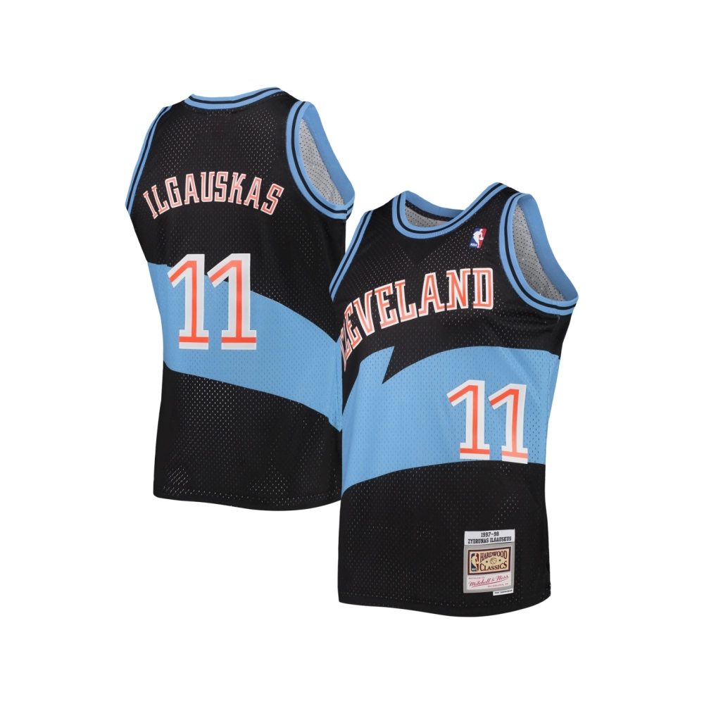 Mens Cleveland Cavaliers Zydrunas Ilgauskas Black Hardwood Classics Swingman Jersey,Cleveland Cavaliers,NBA,JERSEY with free shi