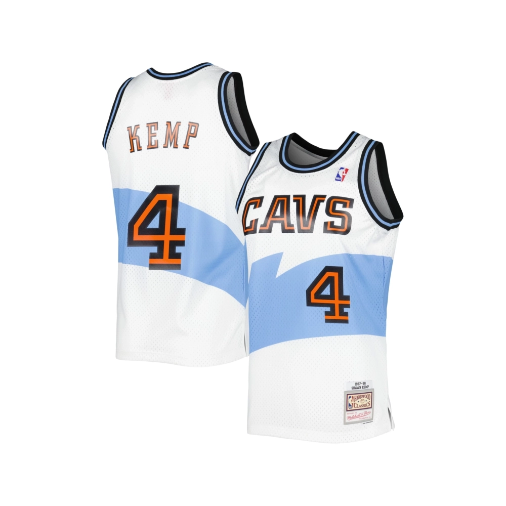 Mens Cleveland Cavaliers Shawn Kemp White Hardwood Classics Swingman Jersey,Cleveland Cavaliers,NBA,JERSEY with free shipping