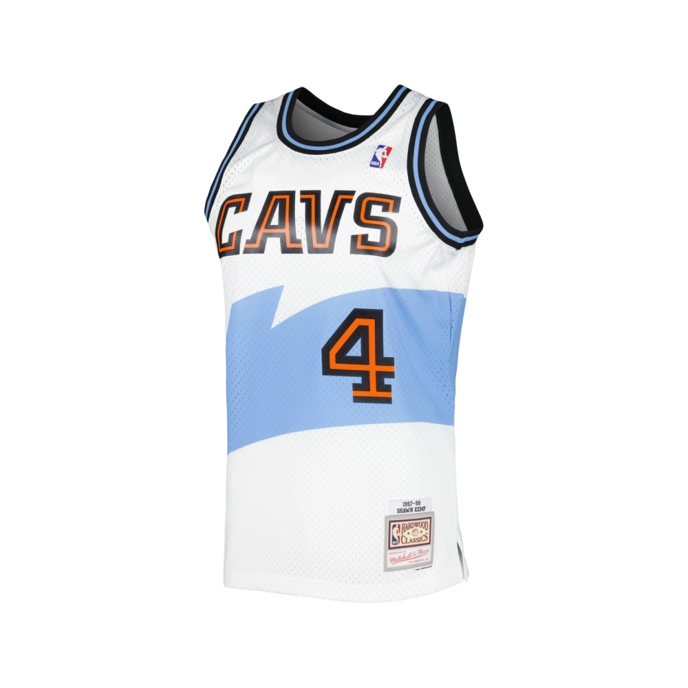Mens Cleveland Cavaliers Shawn Kemp White Hardwood Classics Swingman Jersey,Cleveland Cavaliers,NBA,JERSEY with free shipping