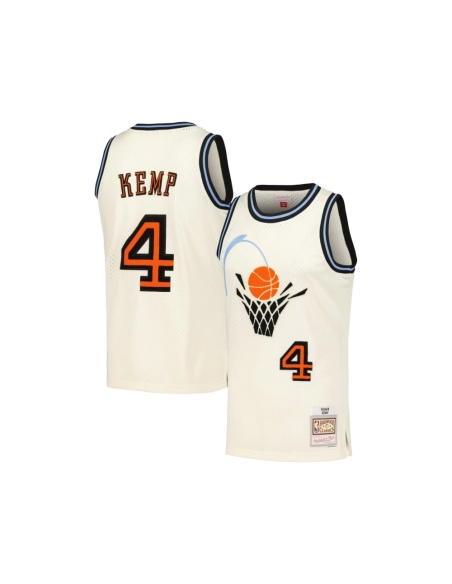 Mens Cleveland Cavaliers Shawn Kemp Cream Chainstitch Swingman Jersey,Cleveland Cavaliers,NBA,JERSEY with free shipping