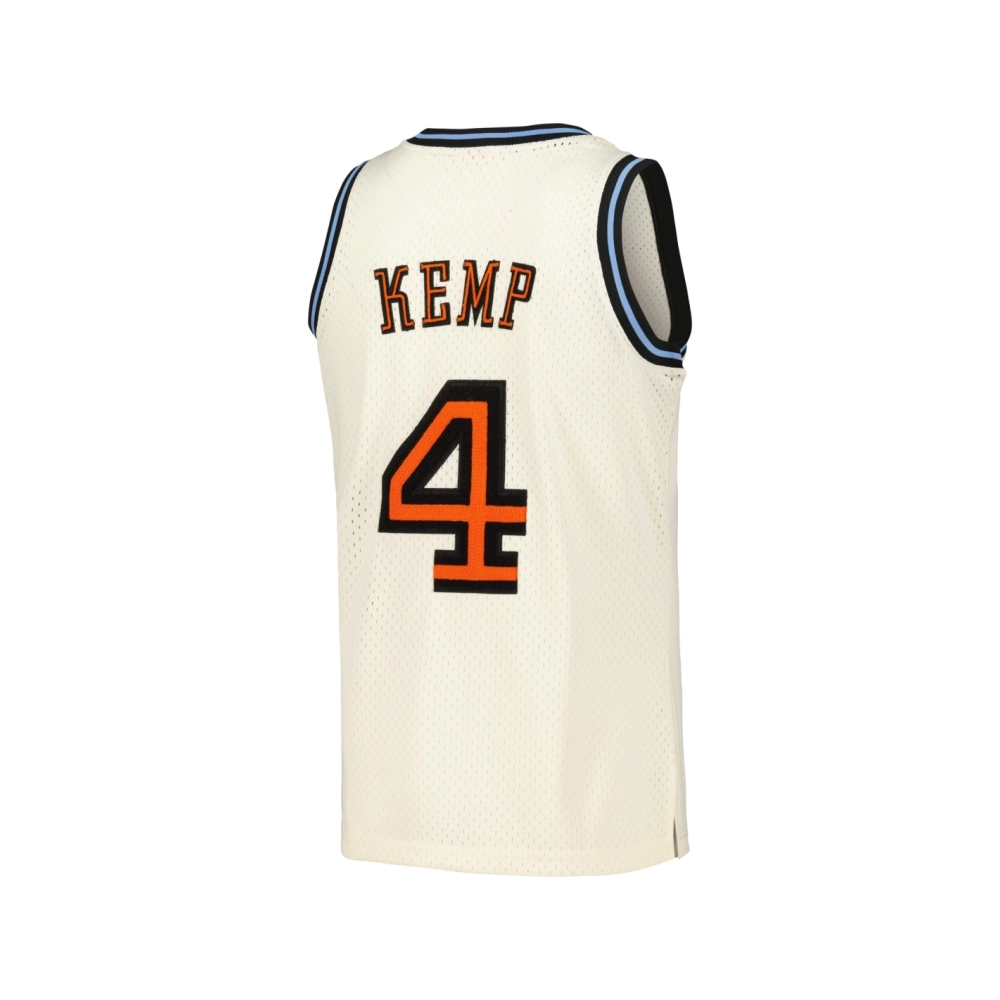 Mens Cleveland Cavaliers Shawn Kemp Cream Chainstitch Swingman Jersey,Cleveland Cavaliers,NBA,JERSEY with free shipping