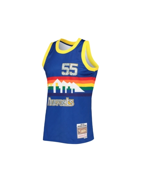 Mens Denver Nuggets Dikembe Mutombo Royal 1996 97 Hardwood Classics NBA 75th Anniversary Diamond Swingman Jersey,Denver Nuggets,