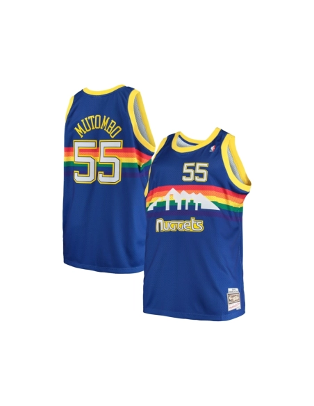 Mens Denver Nuggets Dikembe Mutombo Royal 1991 92 Big Tall Hardwood Classics Swingman Jersey,Denver Nuggets,NBA,JERSEY with free