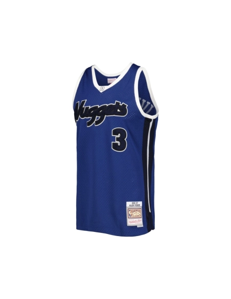 Mens Denver Nuggets Allen Iverson Blue Hardwood Classics Off-Court Swingman Jersey,Denver Nuggets,NBA,JERSEY with free shipping