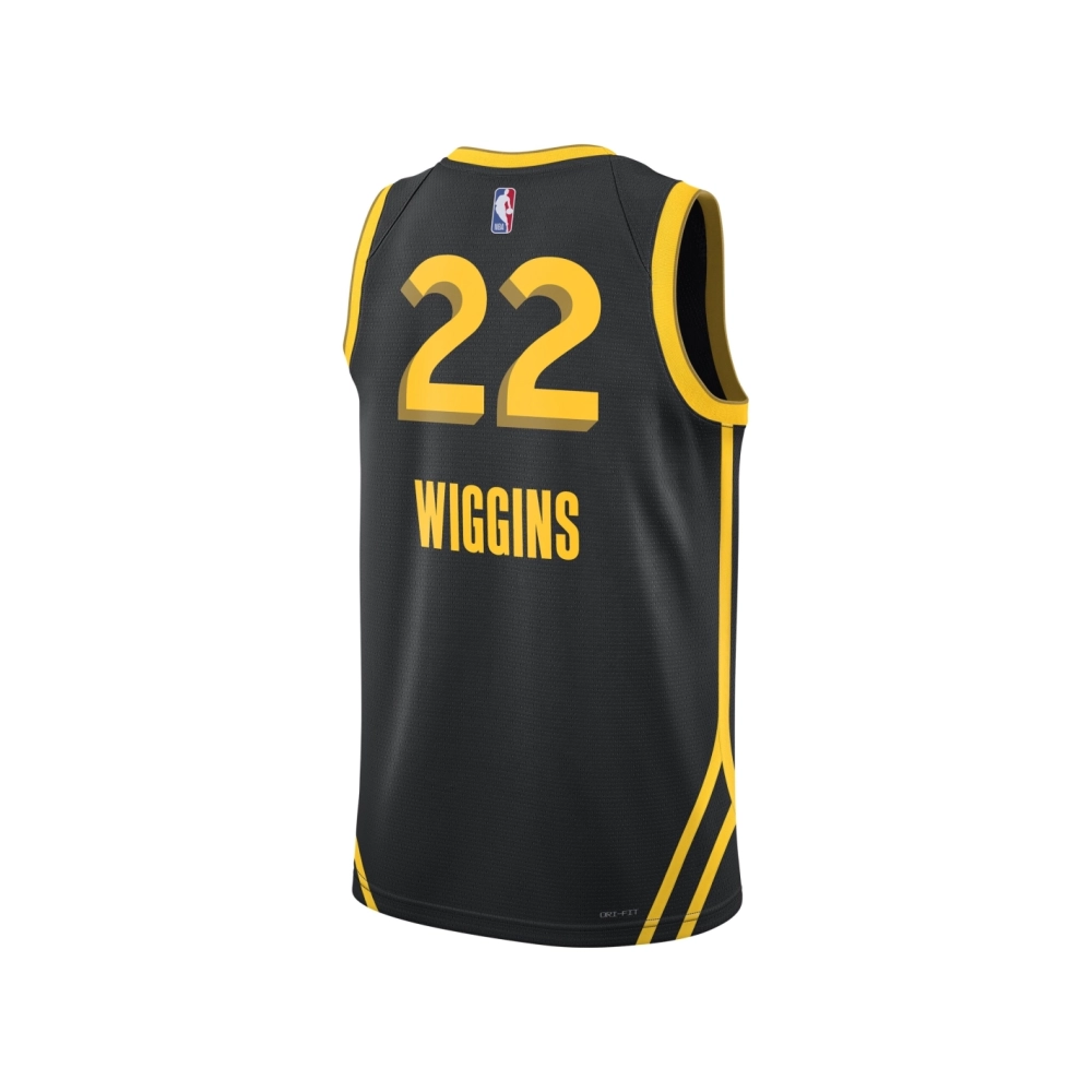 Unisex Golden State Warriors Andrew Wiggins Black 2023 24 Swingman Jersey - City Edition,Golden State Warriors,NBA,JERSEY with f