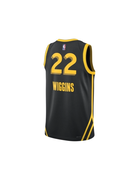 Unisex Golden State Warriors Andrew Wiggins Black 2023 24 Swingman Jersey - City Edition,Golden State Warriors,NBA,JERSEY with f