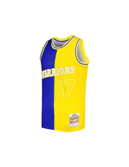 Mens Golden State Warriors Chris Mullin Royal Gold Hardwood Classics 1993 94 Split Swingman Jersey,Golden State Warriors,NBA,JER