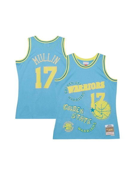 Mens Golden State Warriors Chris Mullin Light Blue 1993 94 Swingman Sidewalk Sketch Jersey,Golden State Warriors,NBA,JERSEY with