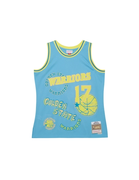 Mens Golden State Warriors Chris Mullin Light Blue 1993 94 Swingman Sidewalk Sketch Jersey,Golden State Warriors,NBA,JERSEY with