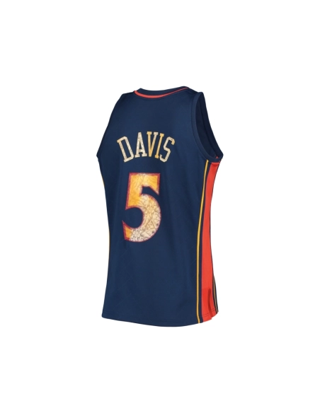 Mens Golden State Warriors Baron Davis Royal 2006 07 Hardwood Classics NBA 75th Anniversary Diamond Swingman Jersey,Golden State