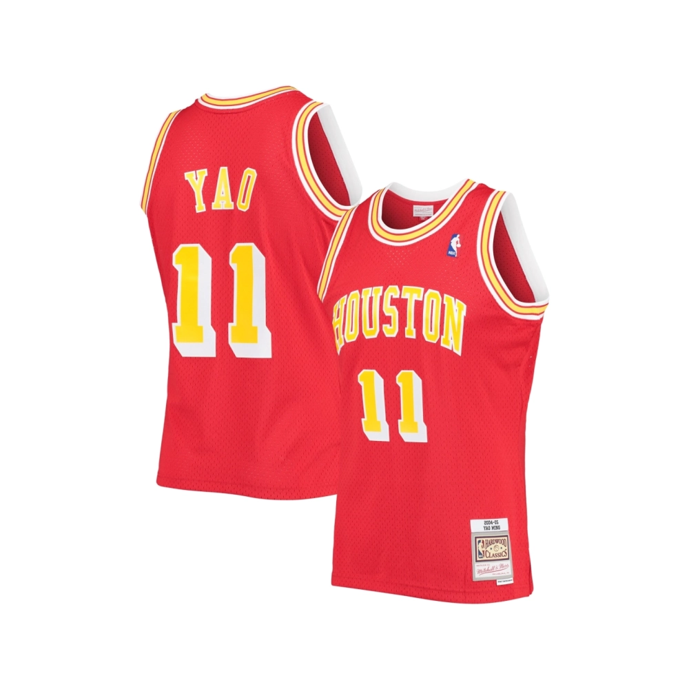 Mens Houston Rockets Yao Ming Red 2004 05 Hardwood Classics Swingman Jersey,Houston Rockets,NBA,JERSEY with free shipping