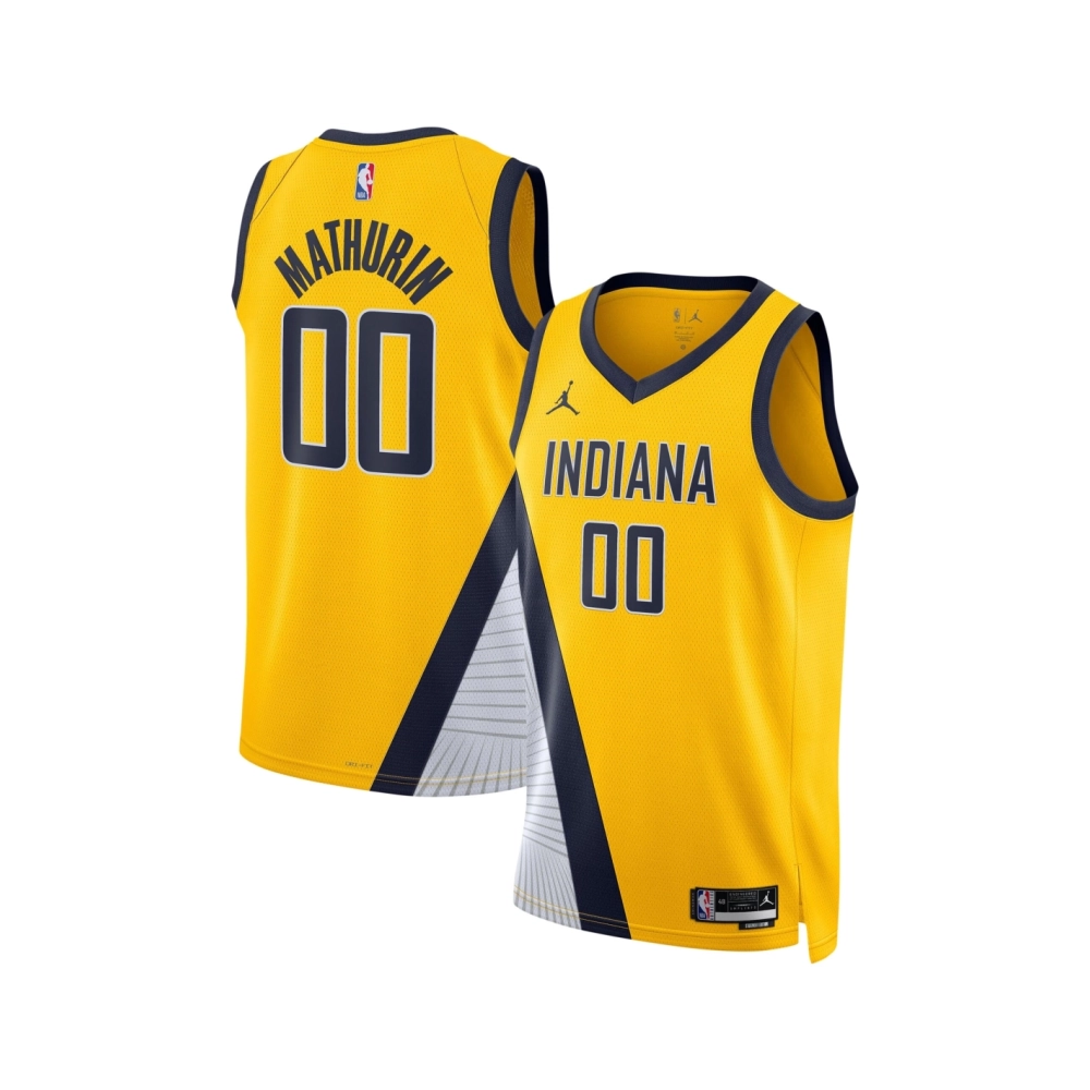 Unisex Indiana Pacers Bennedict Mathurin Gold Swingman Jersey - Statement Edition,Indiana Pacers,NBA,JERSEY with free shipping