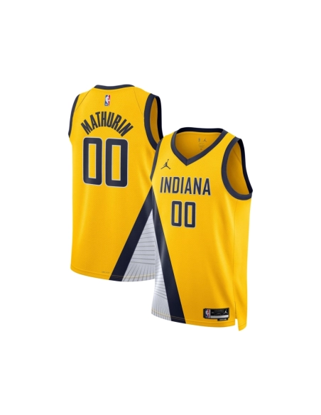 Unisex Indiana Pacers Bennedict Mathurin Gold Swingman Jersey - Statement Edition,Indiana Pacers,NBA,JERSEY with free shipping