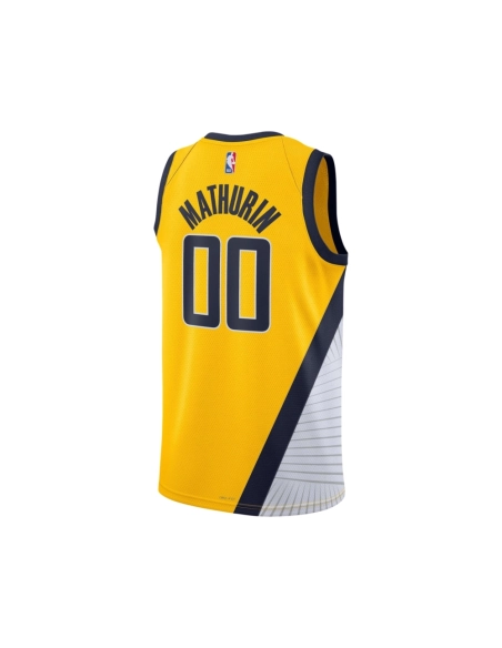 Unisex Indiana Pacers Bennedict Mathurin Gold Swingman Jersey - Statement Edition,Indiana Pacers,NBA,JERSEY with free shipping
