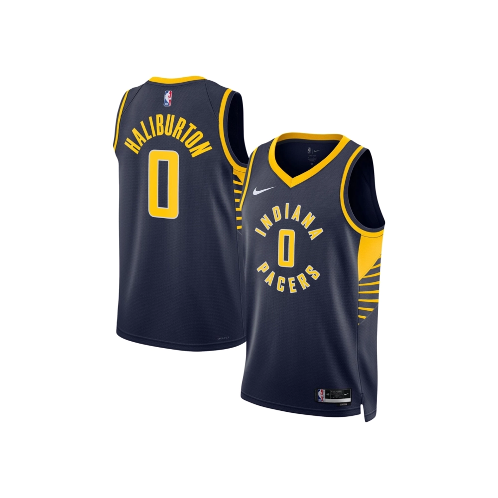 Unisex Indiana Pacers Tyrese Haliburton Navy Swingman Jersey - Icon Edition,Indiana Pacers,NBA,JERSEY with free shipping