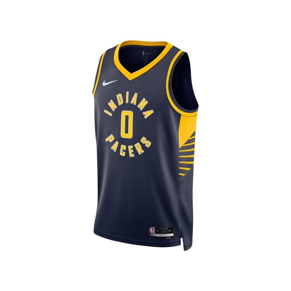 Unisex Indiana Pacers Tyrese Haliburton Navy Swingman Jersey - Icon Edition,Indiana Pacers,NBA,JERSEY with free shipping