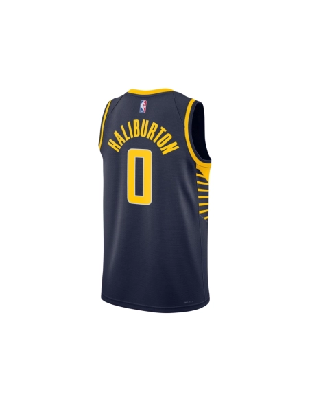 Unisex Indiana Pacers Tyrese Haliburton Navy Swingman Jersey - Icon Edition,Indiana Pacers,NBA,JERSEY with free shipping