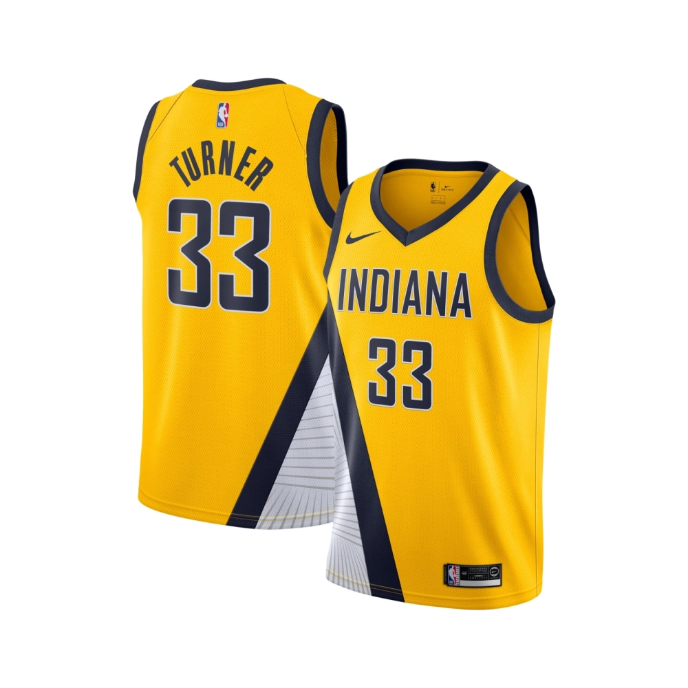 Mens Indiana Pacers Myles Turner Gold Swingman Jersey - Statement Edition,Indiana Pacers,NBA,JERSEY with free shipping