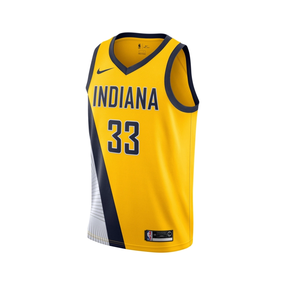 Mens Indiana Pacers Myles Turner Gold Swingman Jersey - Statement Edition,Indiana Pacers,NBA,JERSEY with free shipping