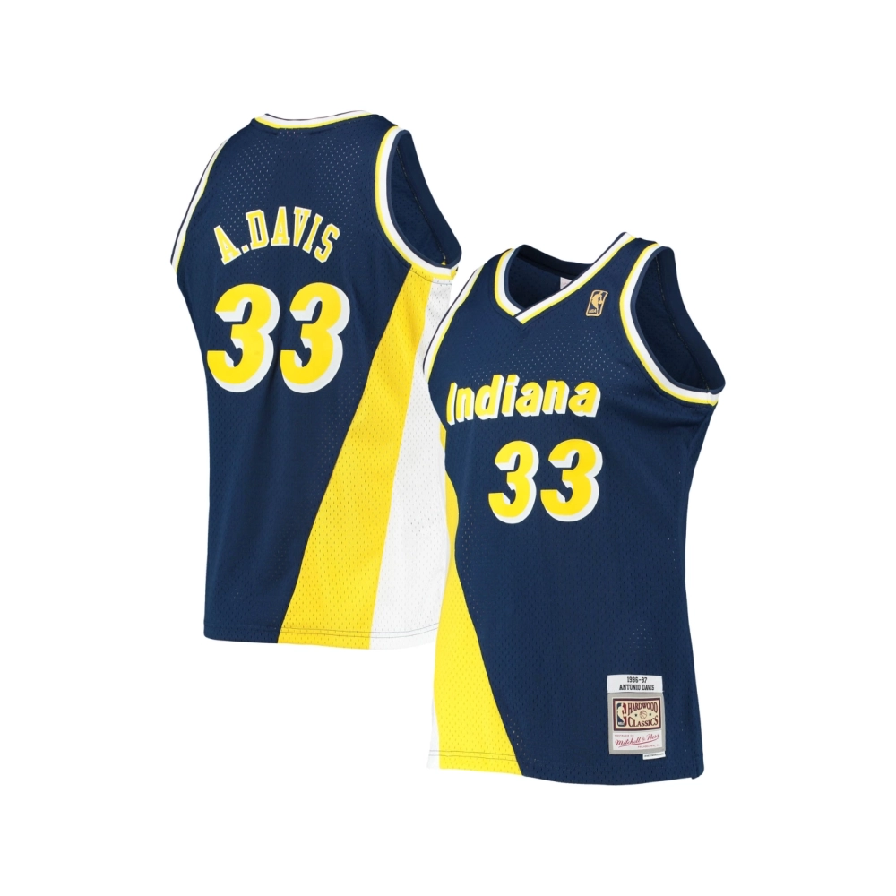 Mens Indiana Pacers Antonio Davis Navy 1996 97 Hardwood Classics Swingman Jersey,Indiana Pacers,NBA,JERSEY with free shipping
