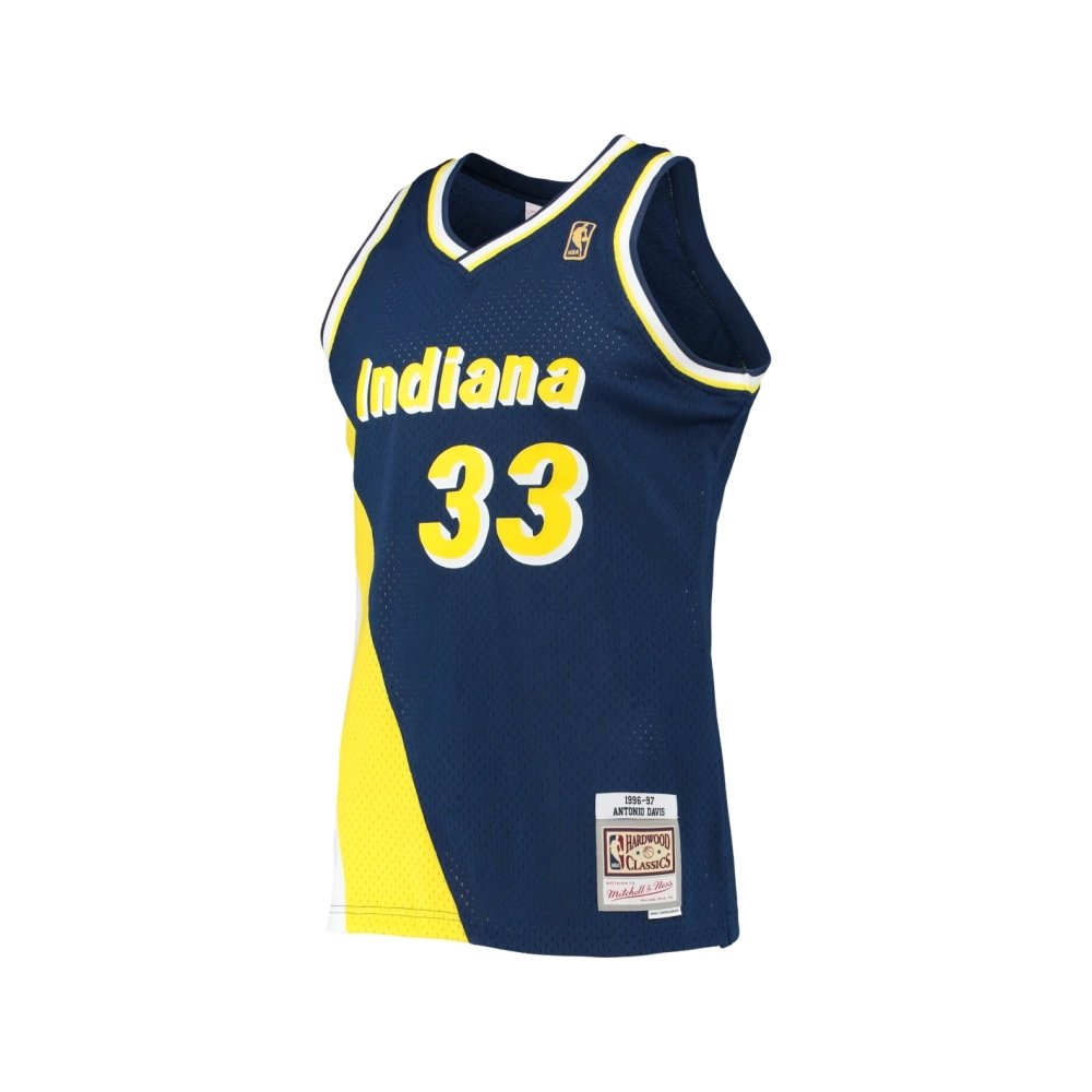 Mens Indiana Pacers Antonio Davis Navy 1996 97 Hardwood Classics Swingman Jersey,Indiana Pacers,NBA,JERSEY with free shipping