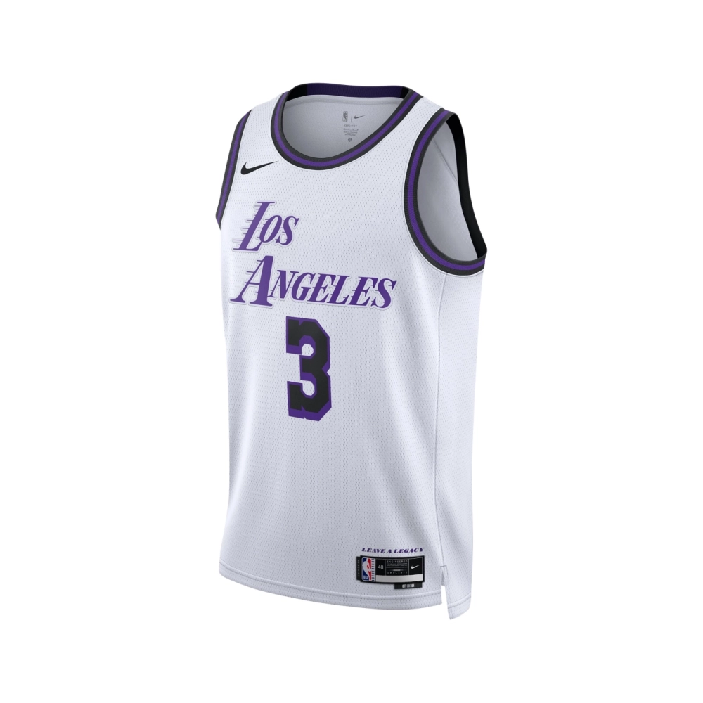Unisex Los Angeles Lakers Anthony Davis White 2022 23 Swingman Jersey - City Edition,Los Angeles Lakers,NBA,JERSEY with free shi