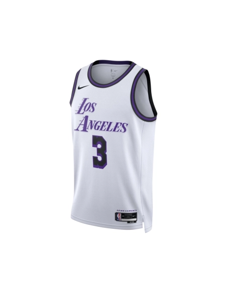 Unisex Los Angeles Lakers Anthony Davis White 2022 23 Swingman Jersey - City Edition,Los Angeles Lakers,NBA,JERSEY with free shi