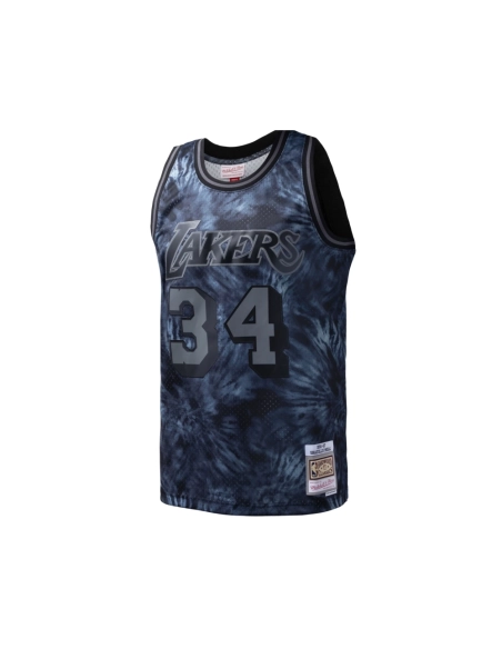 Mens Los Angeles Lakers Shaquille ONeal Black Hardwood Classics 1996 97 Tie-Dye Swingman Jersey,Los Angeles Lakers,NBA,JERSEY wi