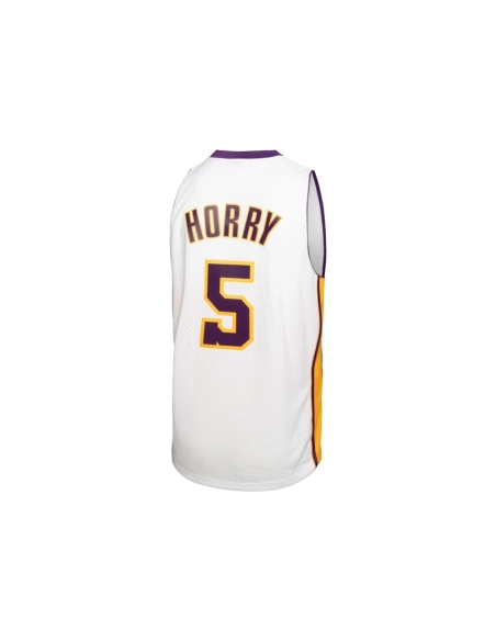 Mens Los Angeles Lakers Robert Horry White 2001 02 Hardwood Classics Swingman Jersey,Los Angeles Lakers,NBA,JERSEY with free shi