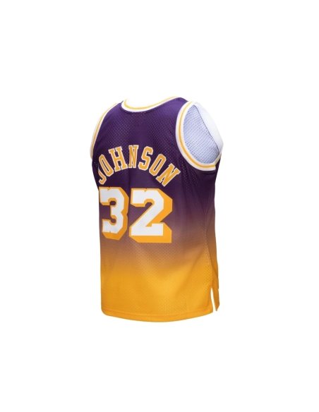 Mens Los Angeles Lakers Magic Johnson Gold Purple 1984 85 Hardwood Classics Fadeaway Swingman Player Jersey,Los Angeles Lakers,N