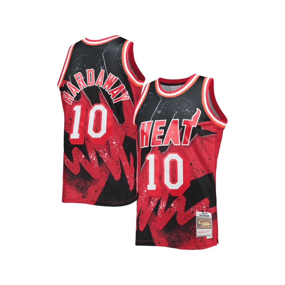 Mens Miami Heat Tim Hardaway Scarlet Hardwood Classics 1996 97 Hyper Hoops Swingman Jersey,Miami Heat,NBA,JERSEY with free shipp