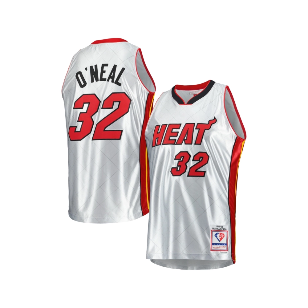 Mens Miami Heat Shaquille ONeal Platinum 2005 06 Hardwood Classics 75th Anniversary Swingman Jersey,Miami Heat,NBA,JERSEY with f