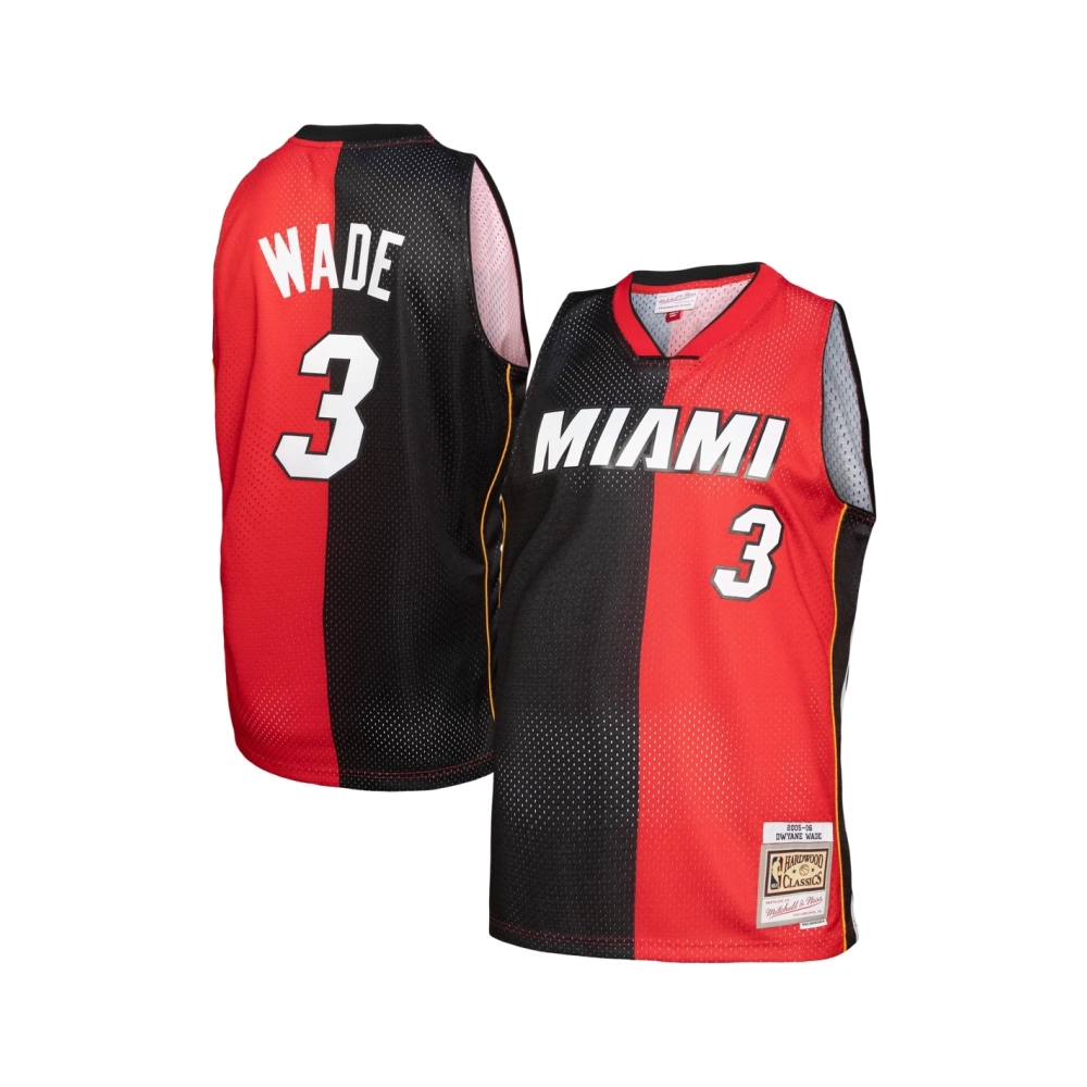 Mens Miami Heat Black Red Big Tall Hardwood Classics 2005 06 Split Swingman Jersey,Miami Heat,NBA,JERSEY with free shipping