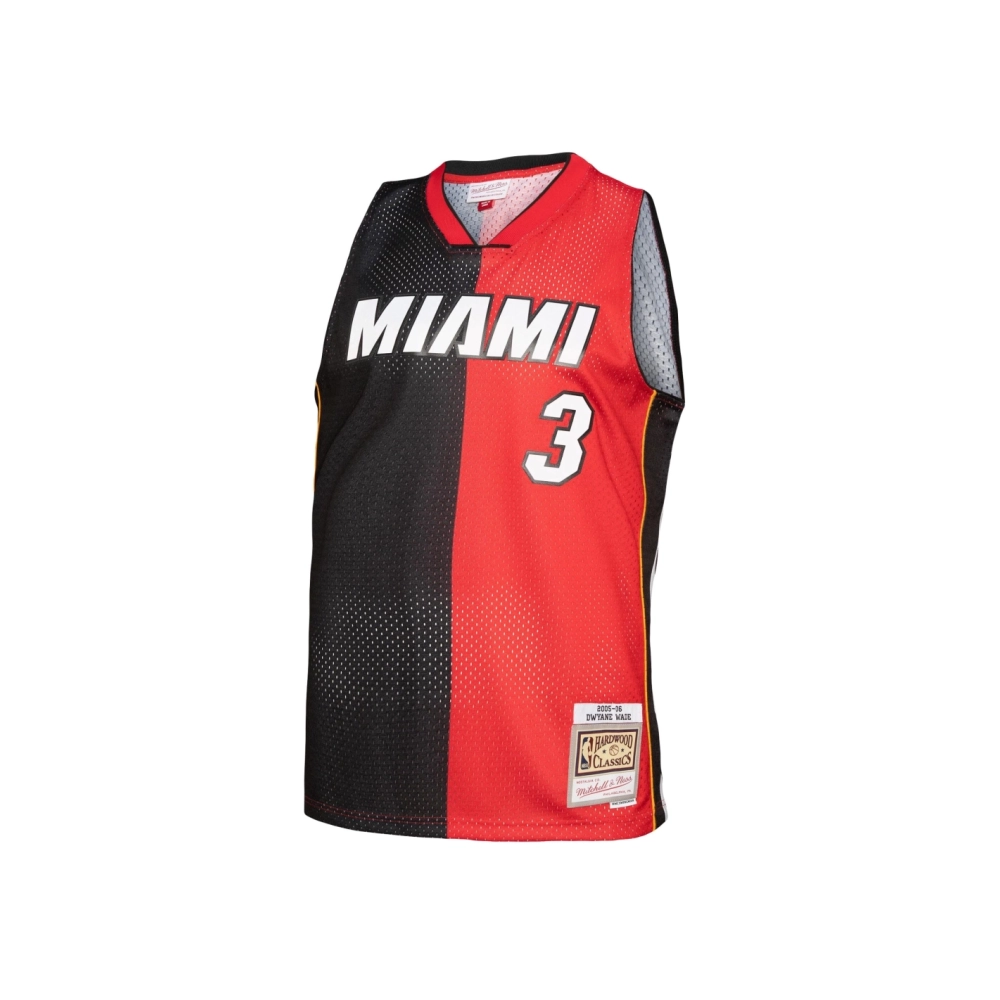 Mens Miami Heat Black Red Big Tall Hardwood Classics 2005 06 Split Swingman Jersey,Miami Heat,NBA,JERSEY with free shipping