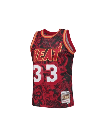 Mens Miami Heat Alonzo Mourning Red Hardwood Classics 1996 97 Lunar New Year Swingman Jersey,Miami Heat,NBA,JERSEY with free shi